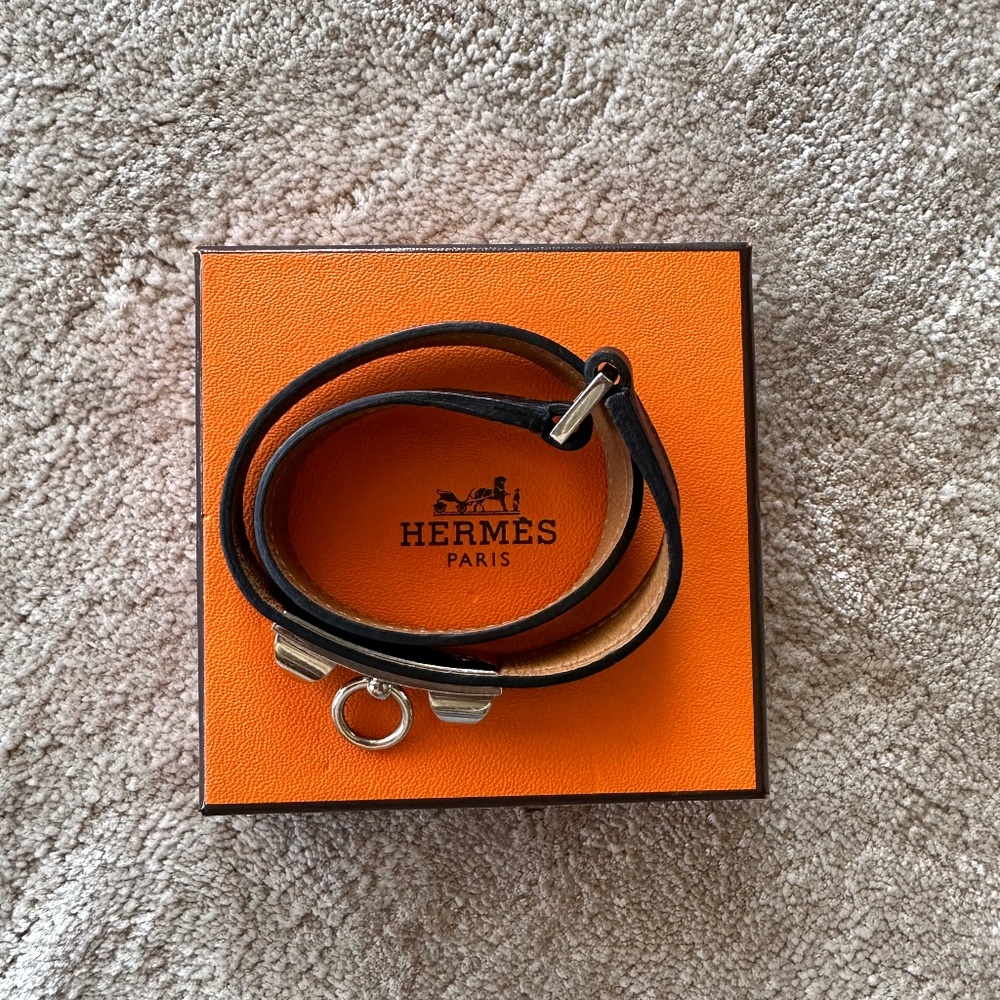 Authentic Hermes Rivale Double Tour bracelet